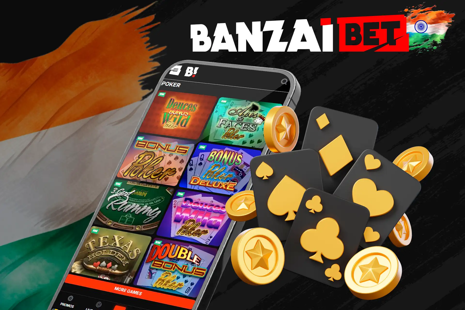 Play Poker at Banzaibet India
