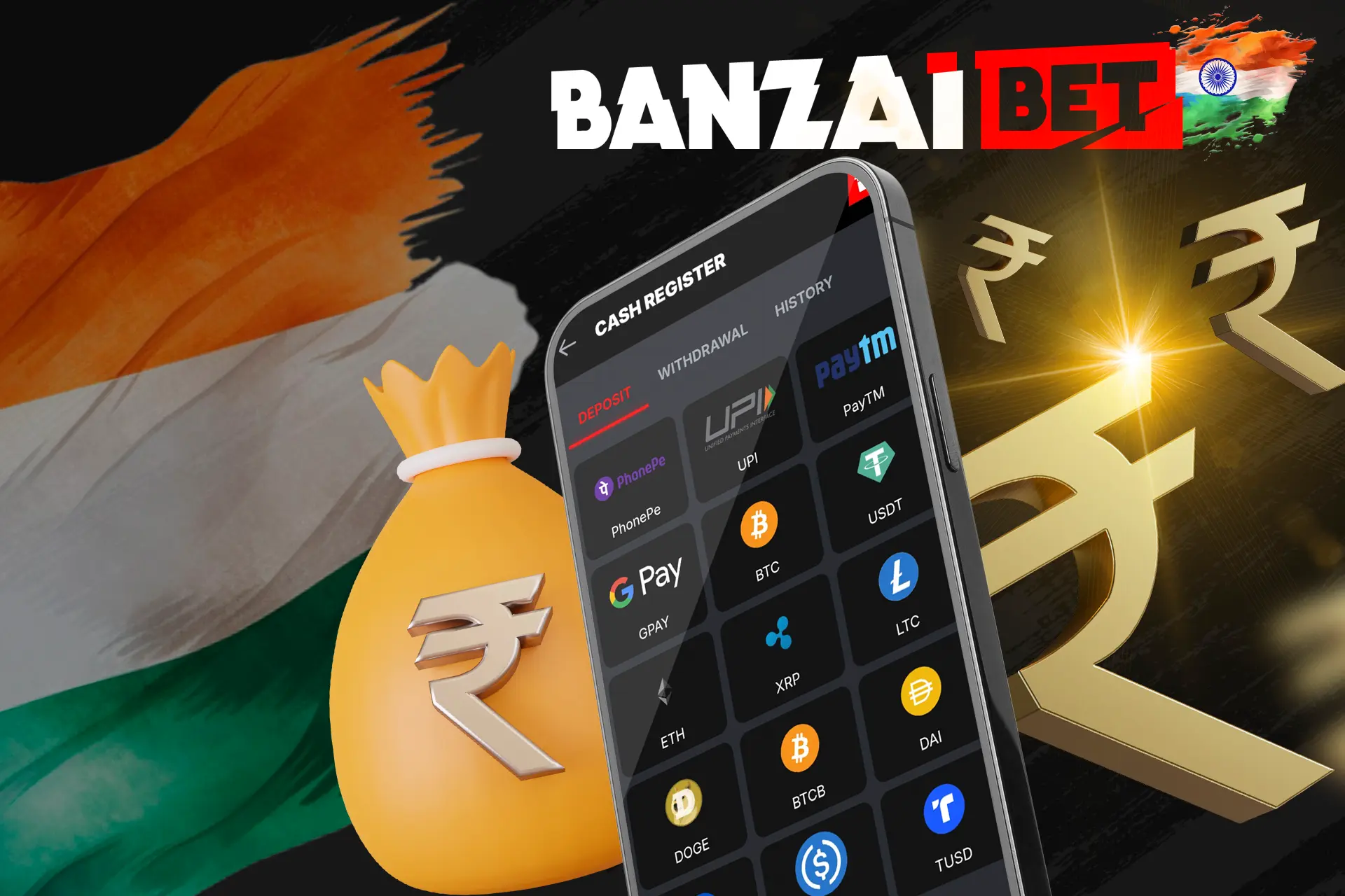 Check out Banzaibet India deposit options