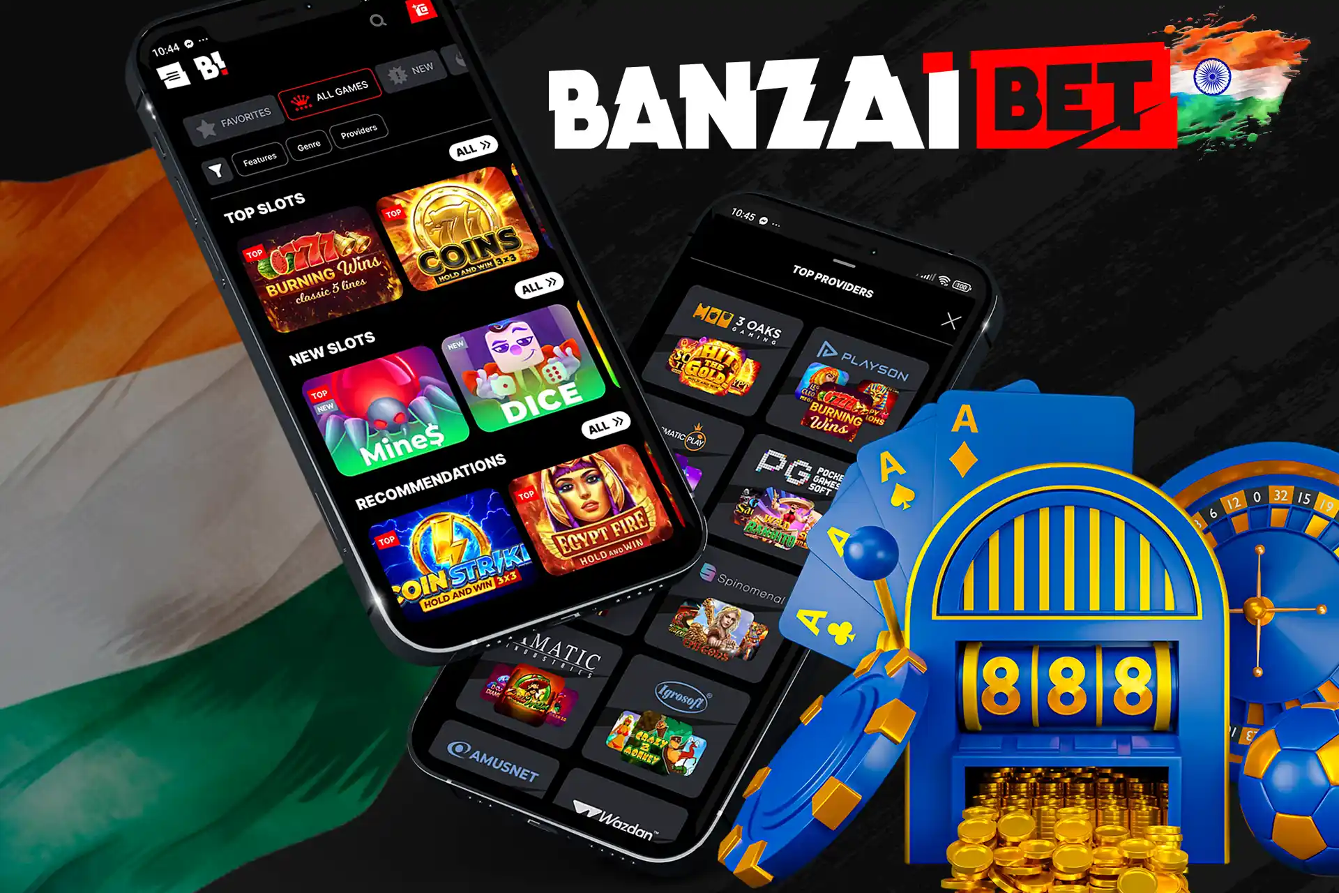 Lots of Casino Gambling Games at Banzaibet India