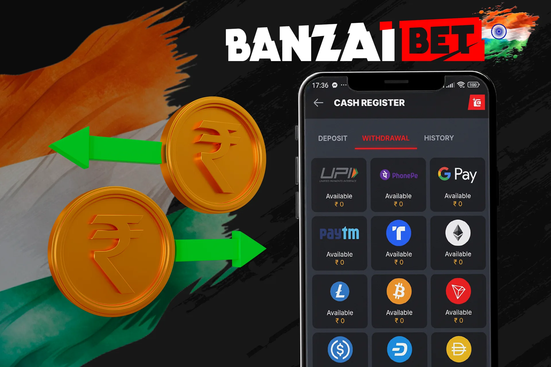 Claim your winnings at Banzaibet India
