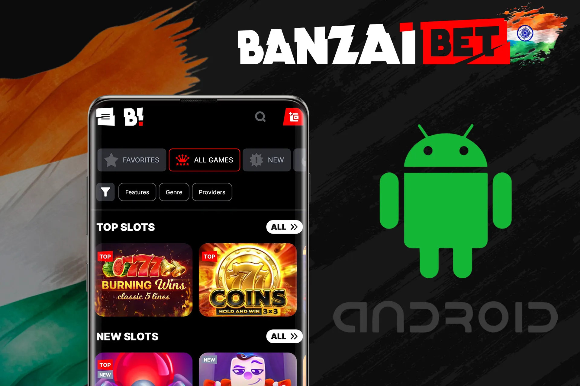Banzaibet India mobile application for Android