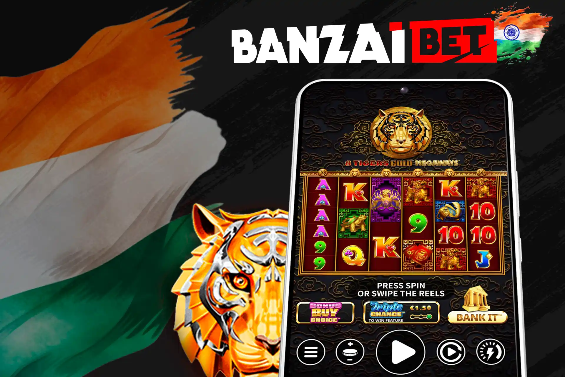 Tiger's Gold game on Banzaibet India